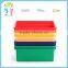 High end 100% new pp safety round edge design plastic box kids toys storage box