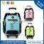 2015 Colorful students trolley backpcak nylon fabric utx buckle with many pockets