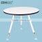 Dia 900mm Office Round Meeting Negotiation Desk Wood Steel