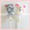 Halal Cotton Candy Rabbit / Butterfly / Worm Shape Marshmallow Kakob Lollipop