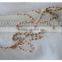 Wholesale new design beads embroidery organza lace fabric 2016