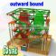 2016 free design kid playground equitment, 100% safe outdoor bound, commercial grade backyard play equipment