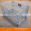 Aceally Foldable wire mesh pallet box/demountable steel storage cage for sale