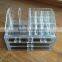 Wholesale Household 2pcs Clear Cosmetic Acrylic Makeup Organizer With 8 Grids 16 Darwers for Store Jewelry Cosmetic