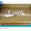 LOVE Wooden Letter Freestanding Wooden Sign With Base