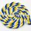 5mm lollipop shape twisted cutton rope with rainbow colour