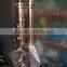 100L SS304 bolier,4'' copper bubble plate reflux tower ,copper still with parrot