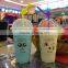 Disposable 480ml pp ice cream plastic cup with lid