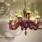 Hot Sell Luxury modern Red Metal Chandelier/Special Design Creative Metal Chandelier