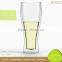 Microwave Dishwasher Oven Safe Double Wall New Glass Cup Beer