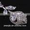 Wholesale Stock Small Order Fashion Women Long Style Rose Flower Zircon Earrings