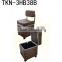 Potable movable Ottoman stool chair with wheels used salon furniture TKN-3HB38B