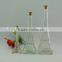 machine made glass vase for Home Decoration / square glass vase