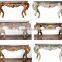 Baroque Style Furniture Console Table With Marble Top For Living Room Decoration