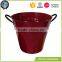 Galvanized vase handle ice metal bucket