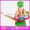2016 Lovely baby pull and push wooden line toy W05A023