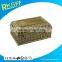 square shape antique custom metal alloy jewelry package box