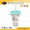 hot sale bpa free 3D cute 16oz plastic cup with lid and straw