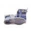 fashion high quality navy shiny glossy PVC wellington rain boots women