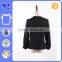 Crisp textile warp zipper clousure design with little ruffle stiff woman coat
