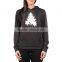 New Cotton Spandex Polyester Long- sleeved Women Pullover Hoodies
