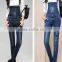 The spring and autumn period and the new removable denim overalls/ladies loose show thin jumpsuits