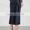 Wholesale Women Apparel Elasticated Waist Midnight Blue Satin Slip Skirt(DQE0360SK)