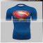 (OEM)Sublimation Printed Superman Compression Shirt- Short sleeves