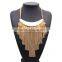 New design Bohemian style multi chain tassel crystal pendant necklaces