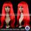 Cheap Women Cosplay Multi-color Long Straight Synthetic Wig Halloween Party Wig
