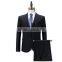 custom black formal 2 piece latest design slim fit men classic business coat pant suit