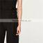 Cotton sleeveless long all black formal jumpsuits and rompers