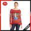 Women's Candlestick and Ornaments knitted Ugly Christmas Sweater
