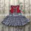 Remake children girls fashion party dress summer sleeveless kids cotton clothes one pcs ruffle outfit