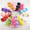 Photo 15 color hair bow with Baby Knit Chiffon Baby Hair Flower Headband and children