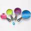 Amazon newest colorful collapsible silicone measuring cup spoons