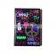 Hardcover colouring light up school note kid book with button