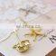 2016 new starfish gold silver metal hair bobby pins