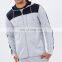 mens colorblock fleece workout full zipper hoodie