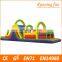 Hot Selling long wipeout inflatable obstacle course, adult inflatable obstacle course