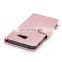 Embossed Maple Leaf Pattern PU Leather Case with Flip Card Holder Slot Wrist Srap for Samsung Galaxy A7 2017
