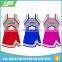 Customized cheerleading crop tops spandex cheering-section uniforms teamwear