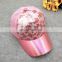 2017 wholesale custom baseball hat with sequins decoration