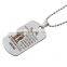 Wholesale cheap custom shape silver metal dog tag