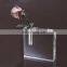 Popular modern square shape large acrylic vase