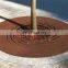 Casual dots pattern corten steel metal tree guard on square