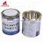 1L small round plain metal can with plastic cap tin can