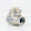 High quality stainless steel switch check valve 2 1/2 inch thread DN65 SS304 201 316L large 2 way water swing check valve