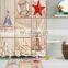 i@home beach shells starfish new digital printing polyester shower curtain