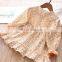 New style children's wear flower lapel doll skirt girl's skirt children's wear